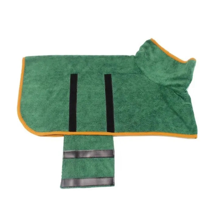 Perfectly Pawesome Bathrobe Green